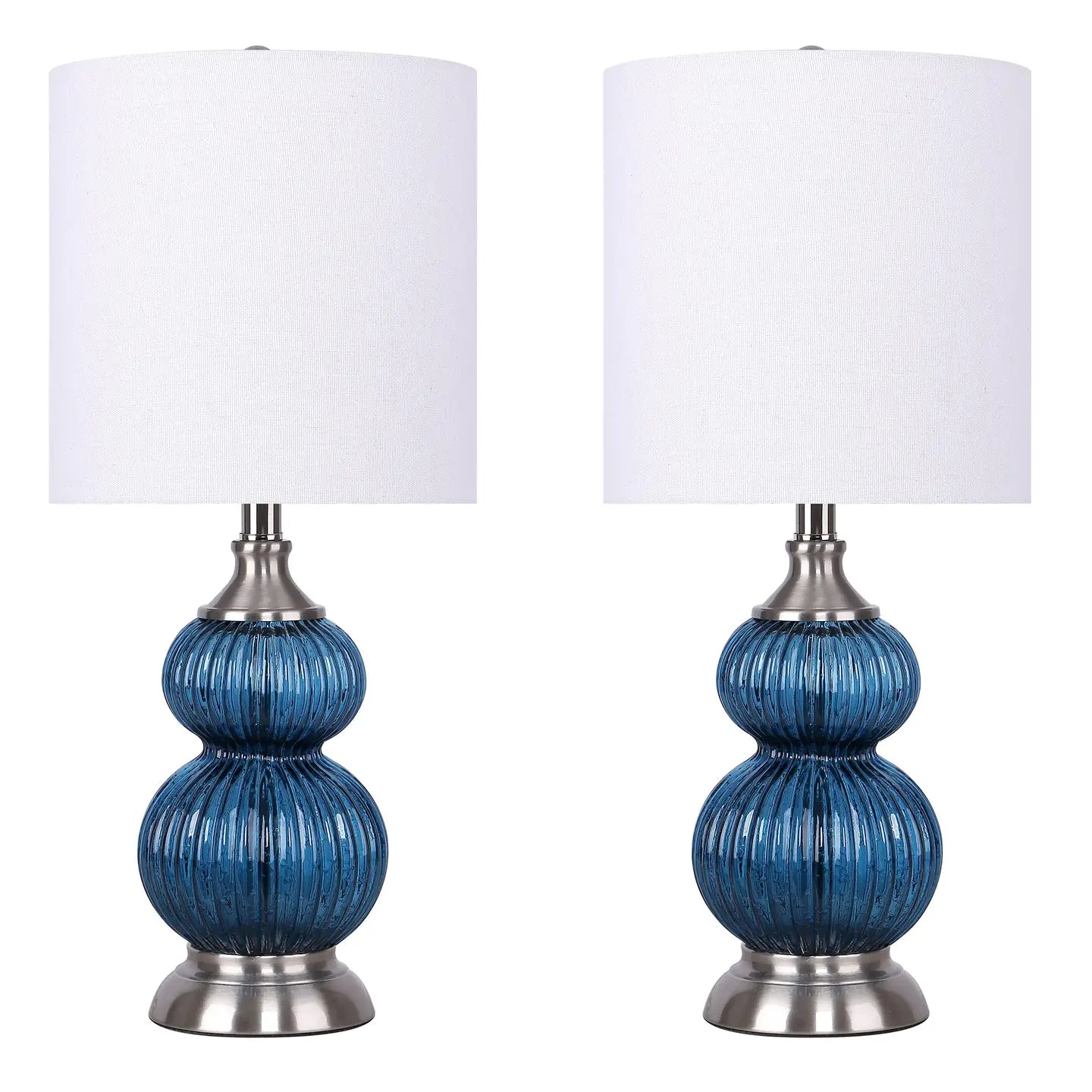 Cobalt Blue Pair table Lamps