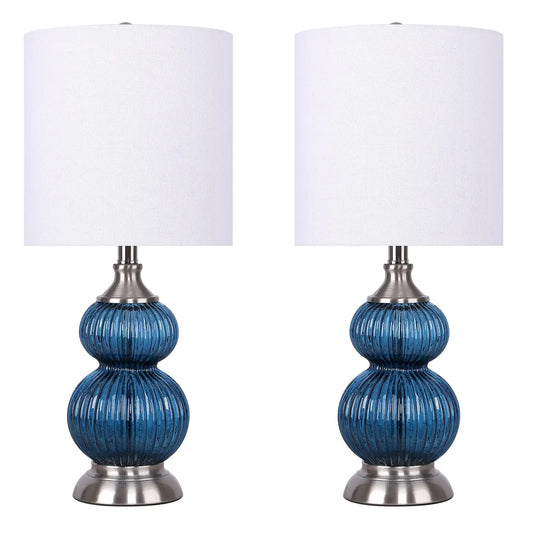 Cobalt Blue Pair table Lamps