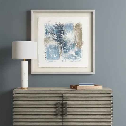 Handpainted Abstract Rice Paper Wall Art Home Decor